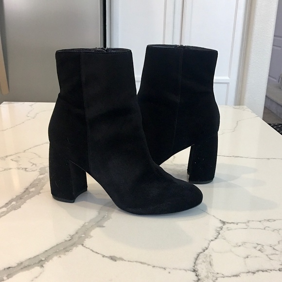 Topshop Shoes - Topshop Literally High Cut Boot - Black Velvet EU 38/US 7.5
